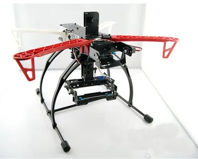 FLYCAT MWC X-Mode Alien Multicopter Frame Kit with Tall Landing Skid+2 PTZ Quadc