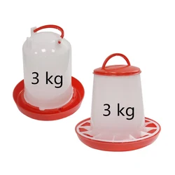 Bebedero/alimentador de pollos, vasos para beber gallina y Gallo, taza de alimentación para animales de granja, aves de corral, suministros de riego de alimentación de granja, 3 KG