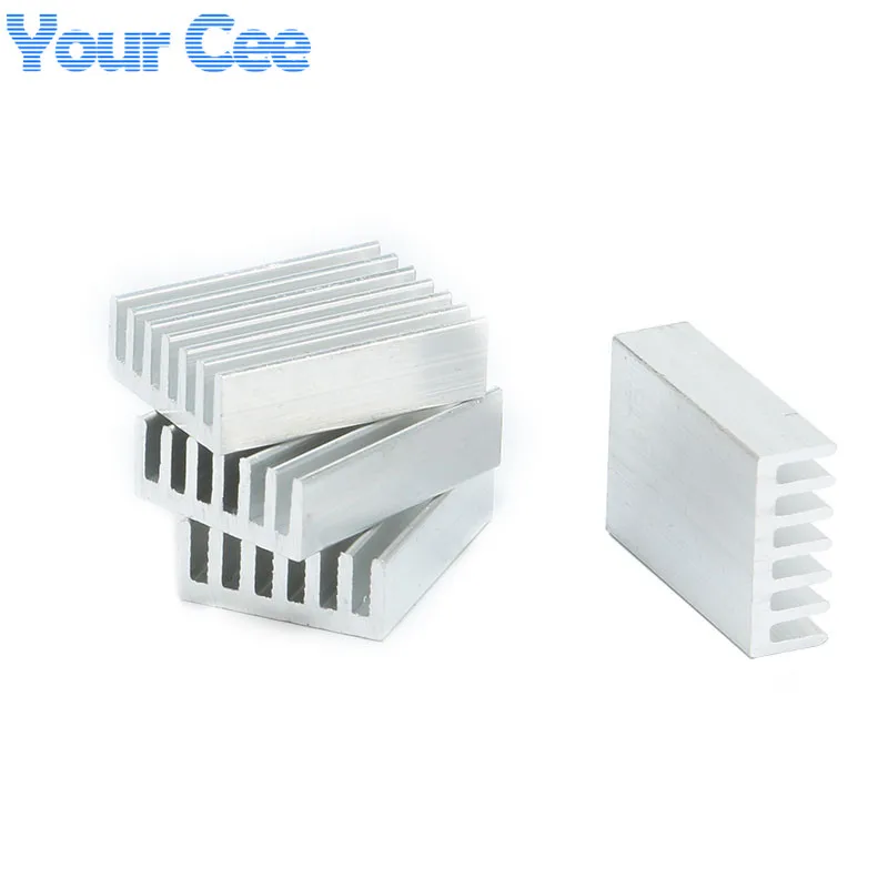 20pcs/2pcs 20*14*6mm Radiator Heatsink Cooler Cooling Fin Aluminum Heat Sink Chip, LED, Power IC Transistor Module 20x14x6mm