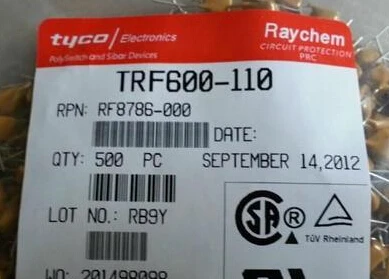 500PCS x  TRF600-110 RF110 0.11A 600V PTC Resettable Fuse