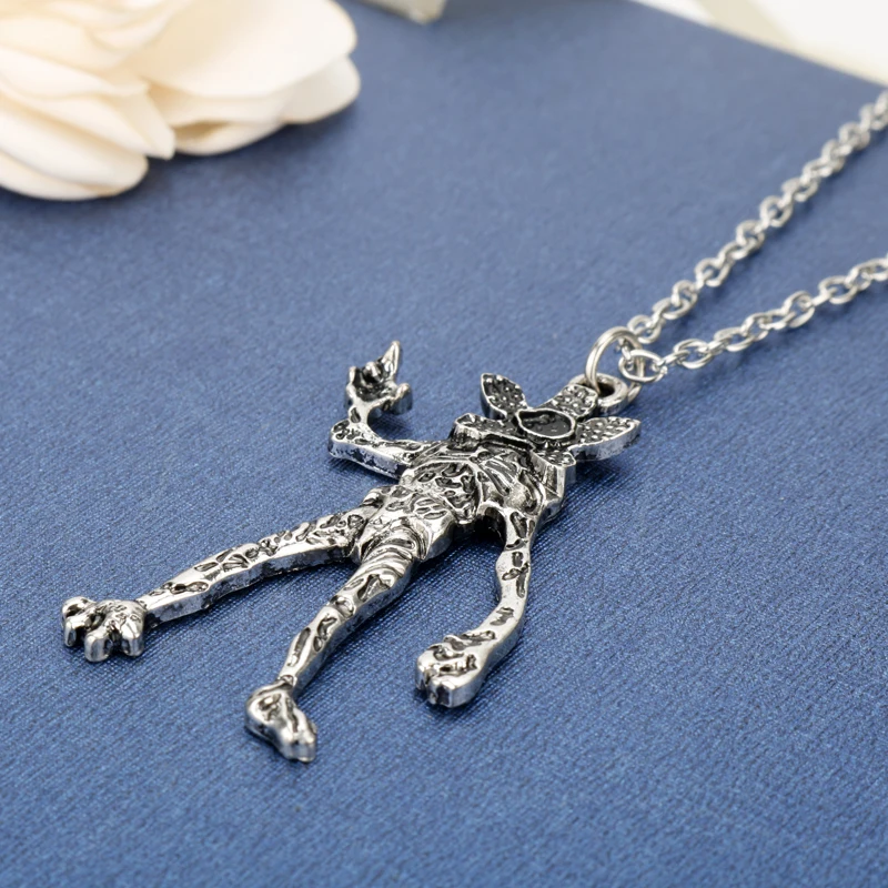 dongsheng New  Necklace Demodog Demogorgon Monster Pendant Necklace Cosplay Movie Jewelry for Men Women Gifts