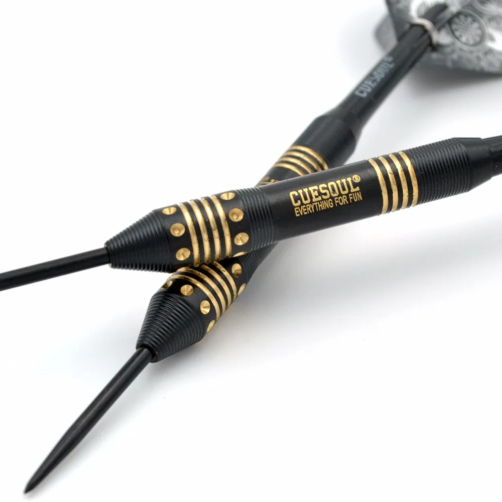 CUESOUL Black Scorpion 20g/22g/24g Darts - Pack of 6 Pcs, Steel