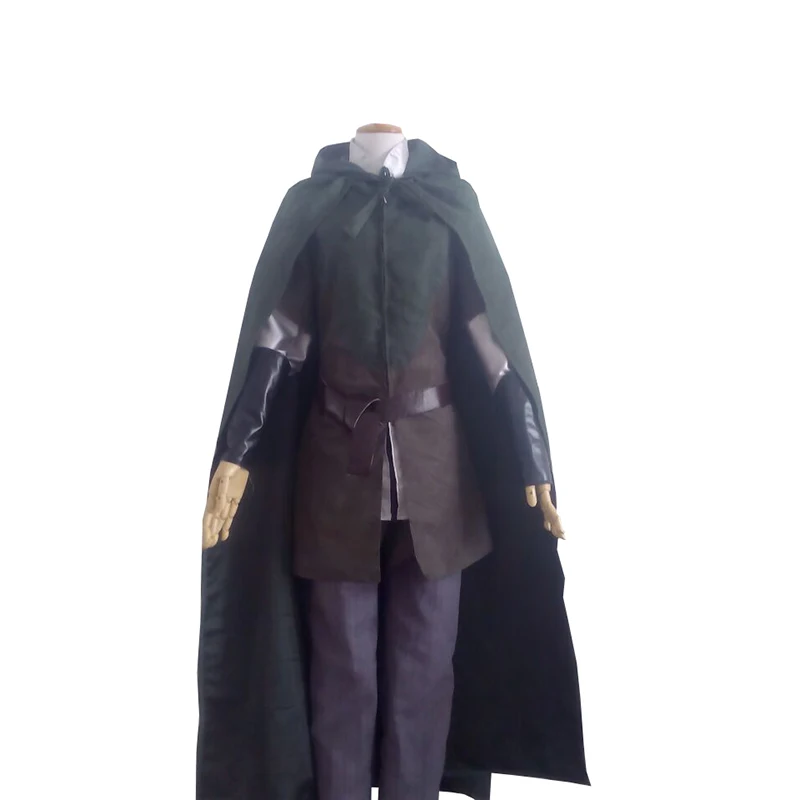 

Legolas Adult Costume cosplay Costume set top+pant+vest+cloak 11