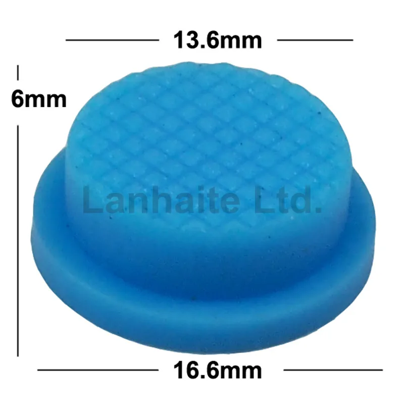 Blue Silicone Tailcaps 13.6mm x 6mm (10 pcs)