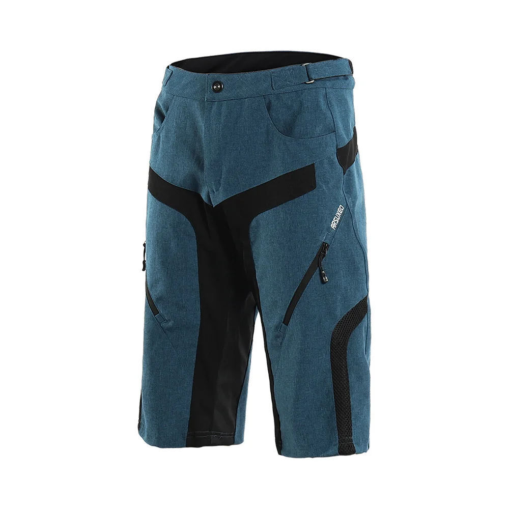 Pantaloncini da ciclismo per sport all\'aria aperta da uomo ARSUXEO pantaloncini da MTB in discesa pantaloncini da Mountain Bike antiusura resistenti