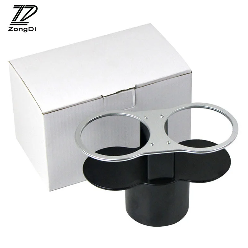 ZD 1Pc Car water cup holder Double mouth for Lada Toyota Corolla c-hr Avensis RAV4 Auris Honda Civic Accord Fit CRV Accessories