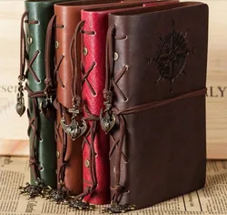 Cuaderno de espiral clásico, nuevo libro de diario, anclas piratas Vintage, cuero PU, Bloc de notas reemplazable, regalo de Navidad, diario de viajero