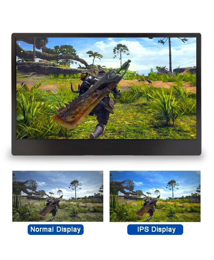 15.6 Inch 1920 * 1080 Game Monitor For Ps4 Xbox NS Support Filter Blue Light HDR 5V 800g