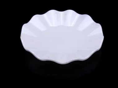 Round Plate Replica Melamine Dinnerware Dinner Plate Lotus Dish Victualing House Canteen Restaurant A5 Melamine Tableware