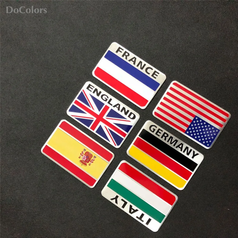 DoColors Car-Styling National Flag Stickers For Nissan Geniss Juke Almera Primera pathfinder Sentra Versa Altima Sentra