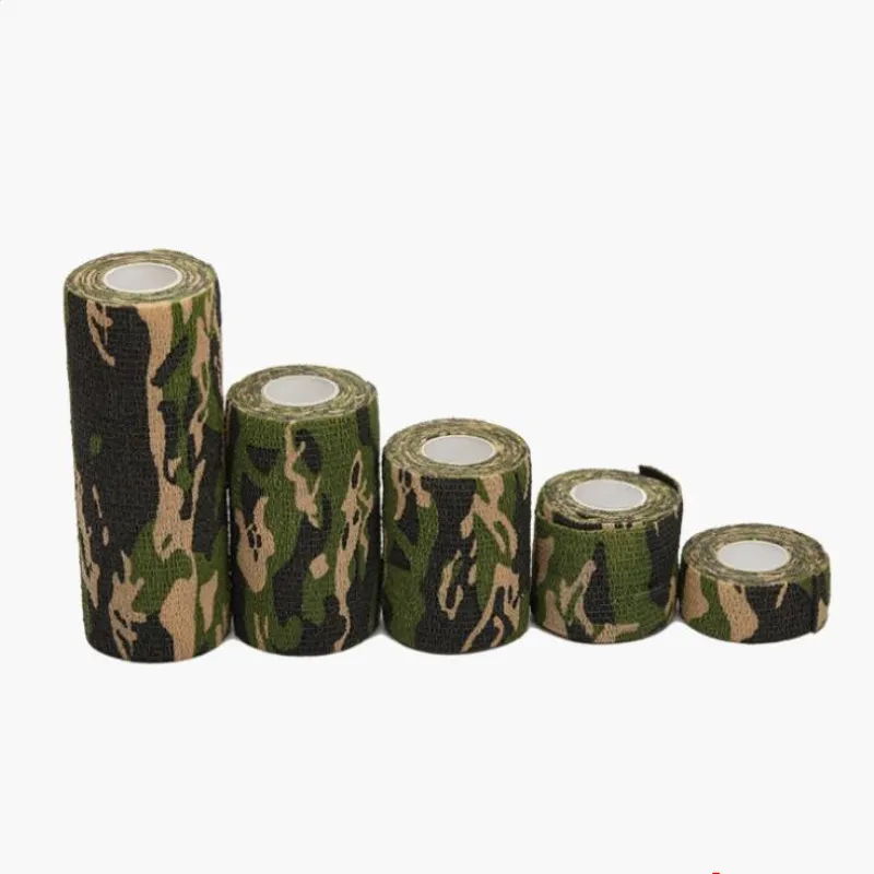 2.5cm-15cm Camping Camo Outdoor Hunting Shooting Tool Camouflage Stealth Tape Waterproof Wrap Durable