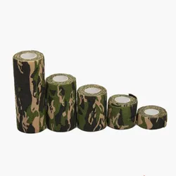 2.5cm-15cm Camping Camo Outdoor Hunting Shooting Tool Camouflage Stealth Tape Waterproof Wrap Durable