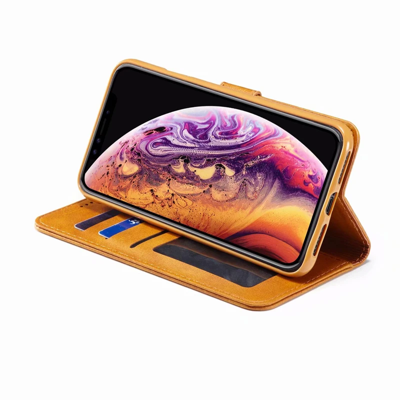 for iPhone XS Max XS XR X 8 7 6 6S Plus Case Leather Flip Case 2 Crad Slot Photo Frame Cover for Apple X R S 10 Funda Housing