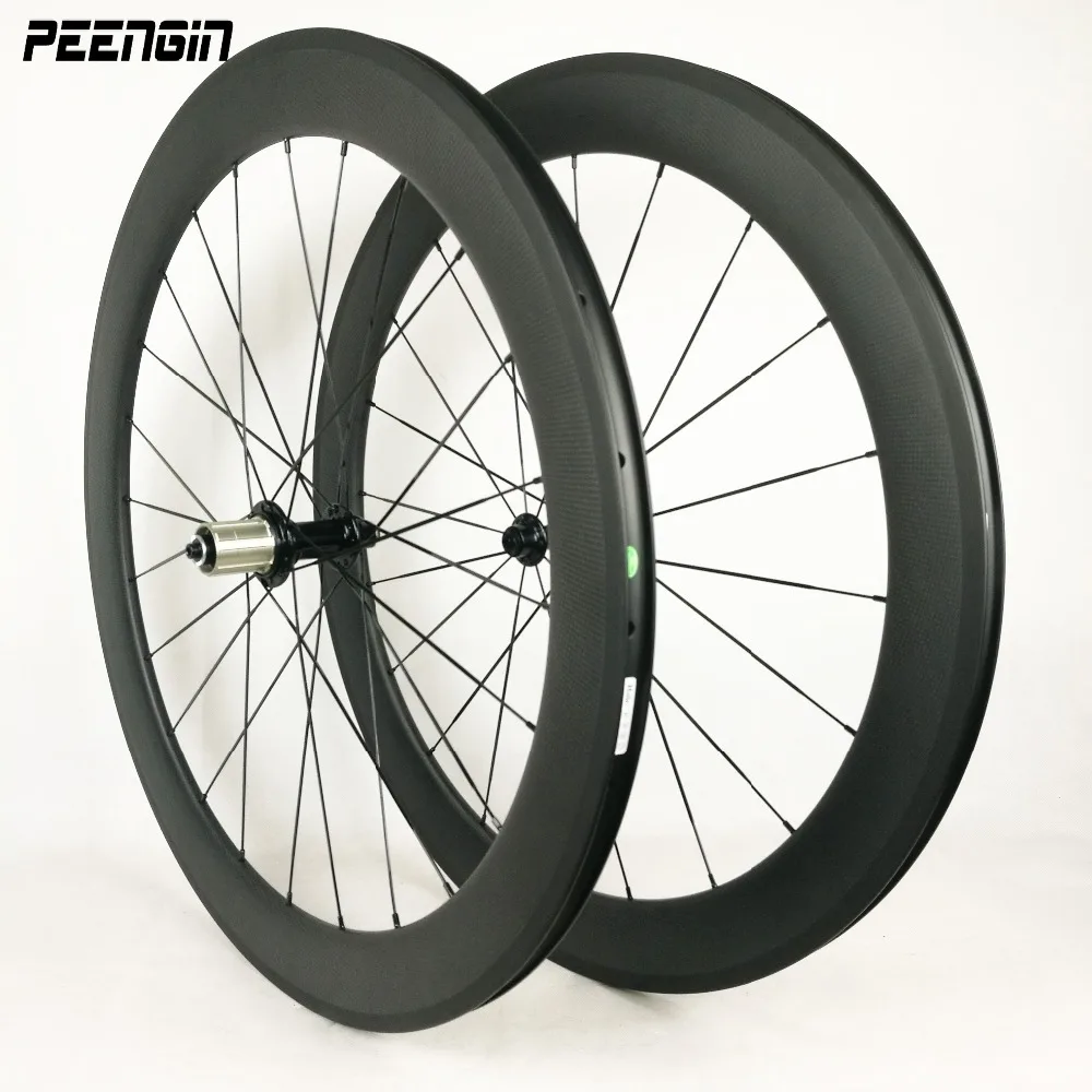 Famous Brands Technologies&OEM/ODM Factory Offering 700C 60mm Clincher Rodas Carbono Wheels&Rims With Powerway R39 Or Chosen Hub