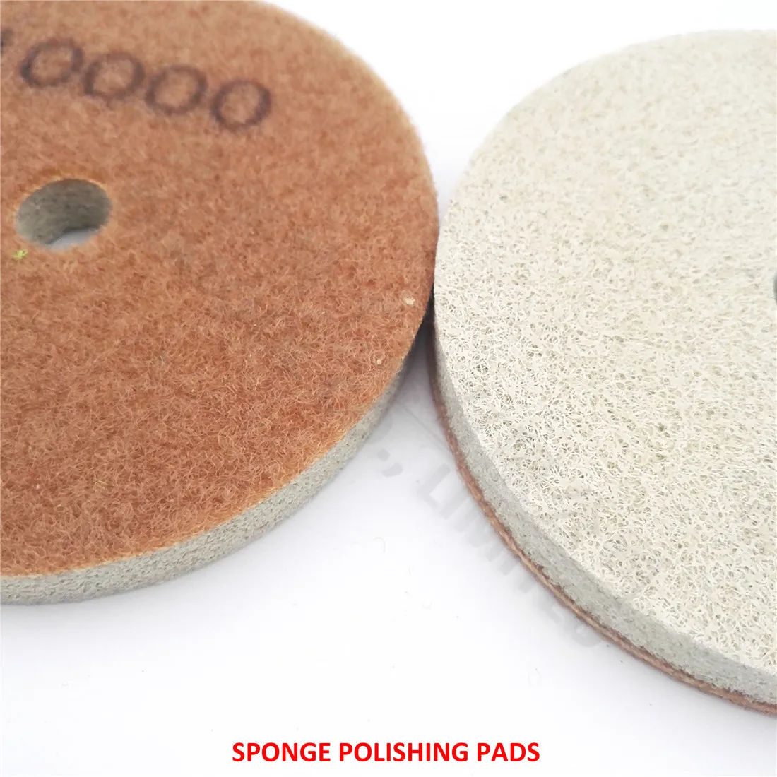 SHDIATOOL 10Pcs 100MM Sponge Diamond Polishing Pads for Marble Terrazzo Floor Sandstone Jade Artificial Stone Wet Sanding Discs