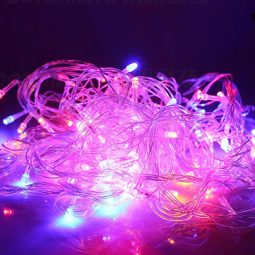 Hot Selling LED Christmas Lights 10m 50 Led AC 110V 220V Led String Light luminaria garland Tree Outdoor Decoration,1pc/Lot