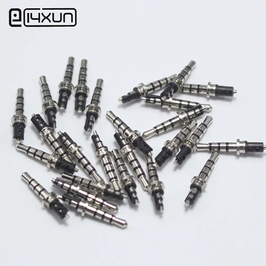 5pcs 2.5mm 2/3/4pole Stereo headset plug 2.5 audio plug Jack metal head connector repair DIY parts for phone MP3 MP4 Mic