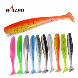 Balleo Easy Shiner 10pcs/lot soft lure shad 9cm/4.8g Fishing lure Soft bait fishing Silicone Lure For perch pike fishing