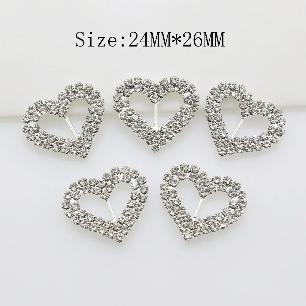 preferential wholesale 10pcs/pack  rectangle 25*27mm slide buckles/DIY hair accessory/Wedding Initiation Ribbon Crystal Decorati