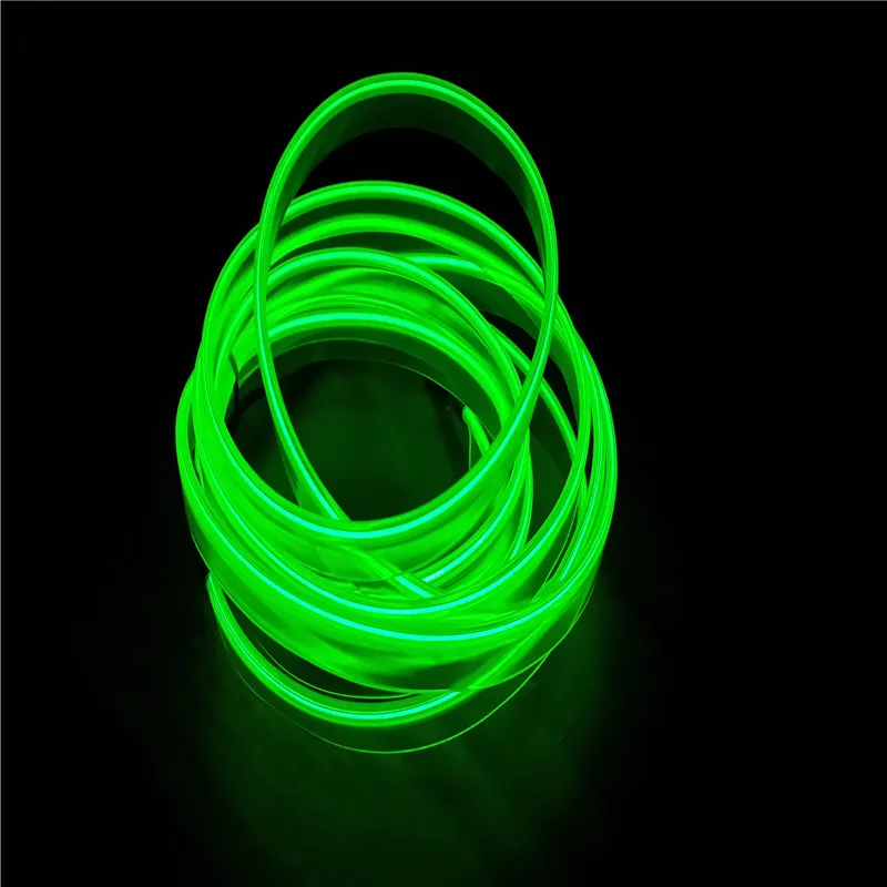 JingXiangFeng DIY Decoration 12V Auto Car Interior LED Flexible Neon Light EL Wire Light Line Party Weeding Decal 10 Colors 2M