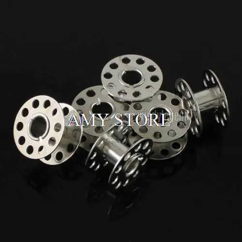 25PCS METAL EMPTY BOBBINS FOR BROTHER JANOME SINGER DOMESTIC SEWING MACHINES