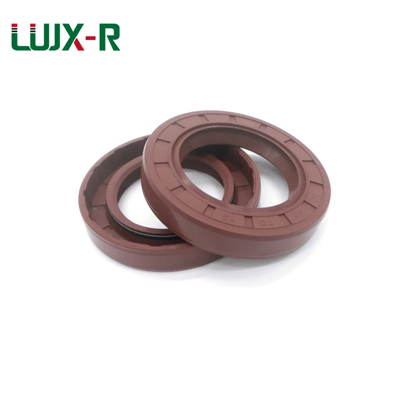 LUJX-R 1pc TC Shaft Seals Simmer Ring Rotary Skeleton Oil Seal Fluorine Ring 17x25x5/17x25x7/17x28x5-17x47x10 Brown FKM Gasket