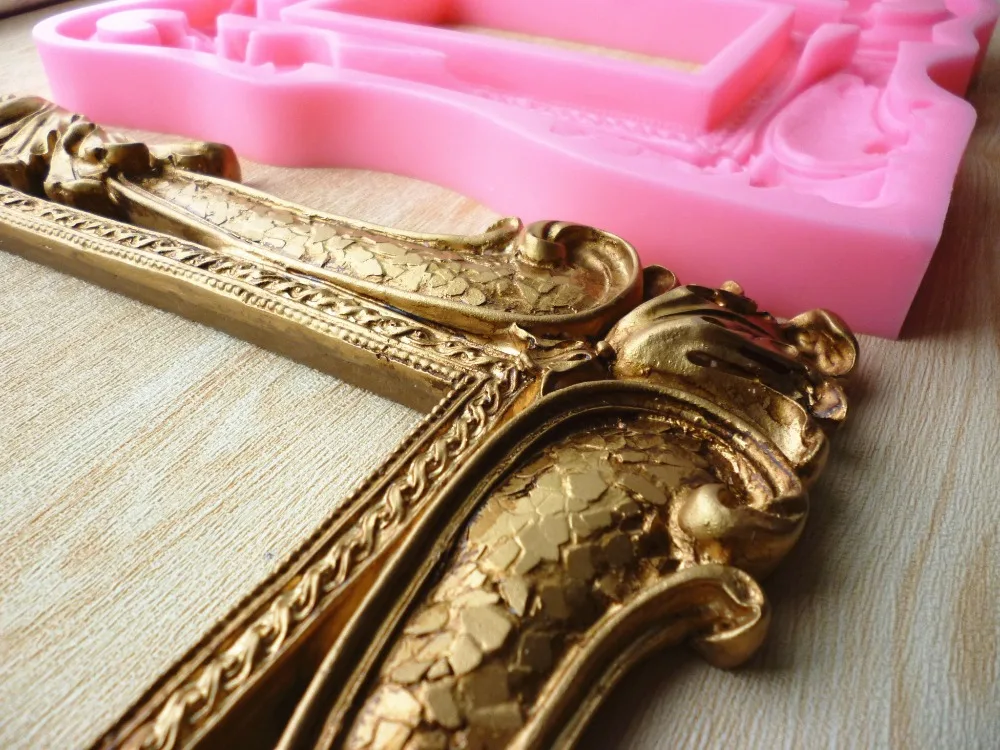 Retro Photo Frame Silicone Molds Garland Frame Cake Decoration Tools Silicone Soap Mold Silicone Cake Mold