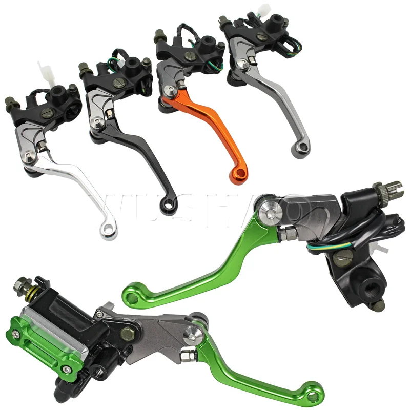 Motocross Hydraulic Brake & Cable Clutch Levers For 1979-2019 Kawasaki KLX250 KLX250S KLX250SF KLX 250 S SF ST R Master Cylinder