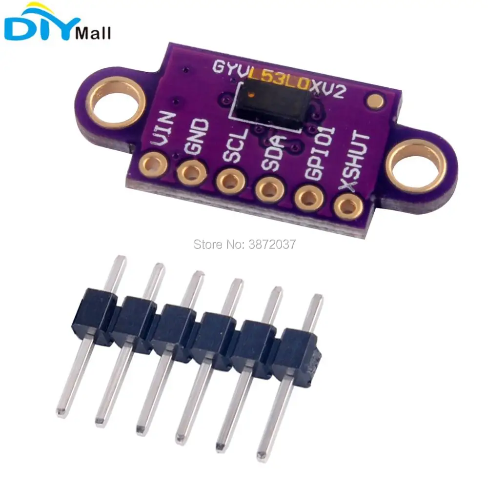 10pcs/lot GY-VL53L0XV2 VL53L0XV2 Time-of-Flight Distance Measurement Sensor Breakout Detection Module for Arduino