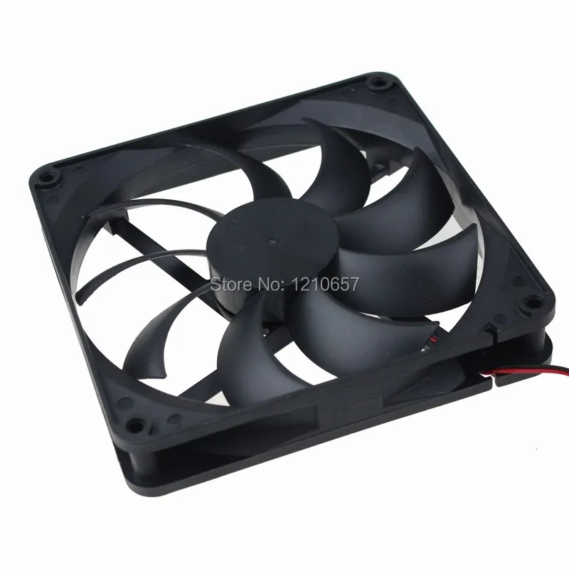 2 Pieces LOT Gdstime DC 2Pin 24V 140mm x 25mm 14025s Computer Brushless Cooler Fan