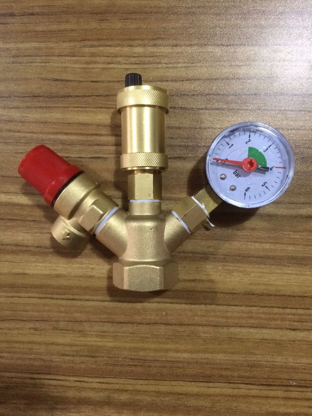 

DN25 Manufacturers customized with pressure gauge brass exhaust safety pressure relief boiler valve