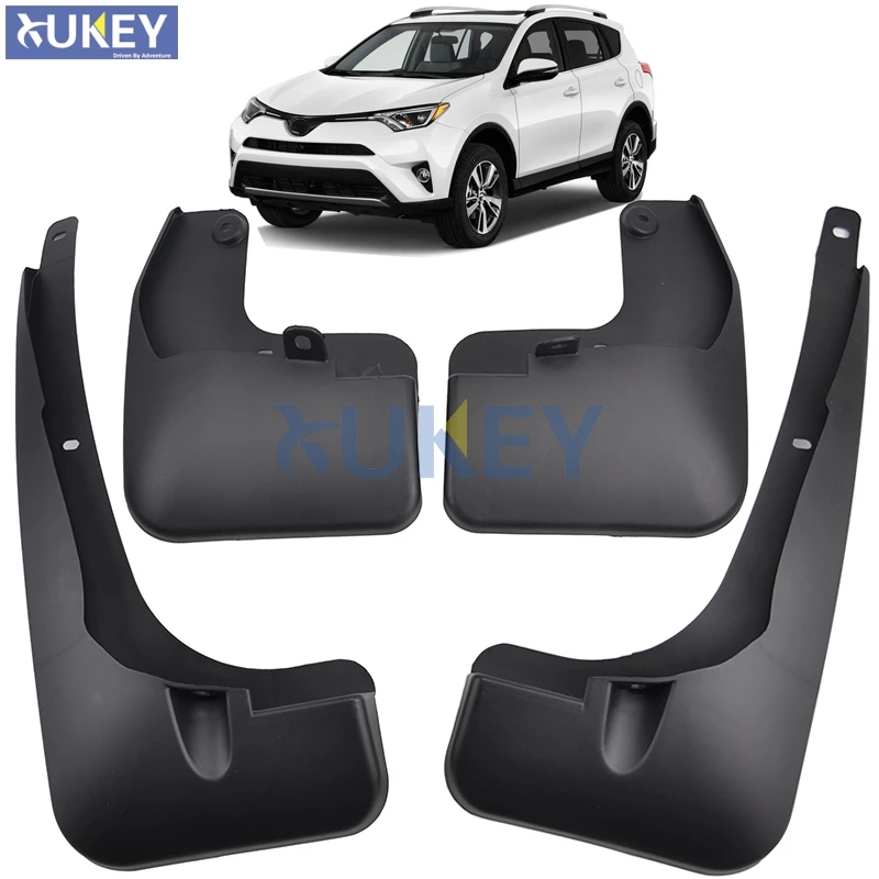 페이스리프트 도요타 RAV4 2016 2017 2018 세트, 몰딩 머드 플랩, 스플래시 가드, 머드 플랩, 흙받이 펜더 액세서리