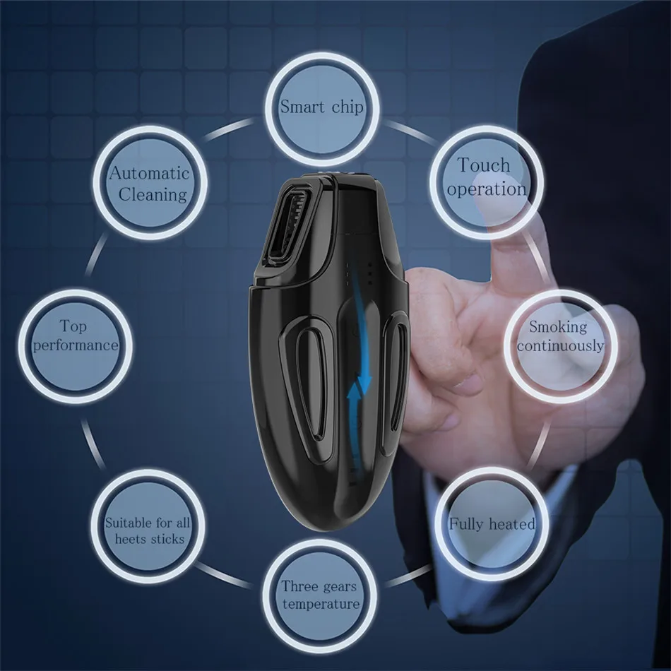 AVBAD F1 Heat Not Burn Touch device sigaretta elettronica caricata fino a 17 compatibilità continua fumabile per iQOC stick