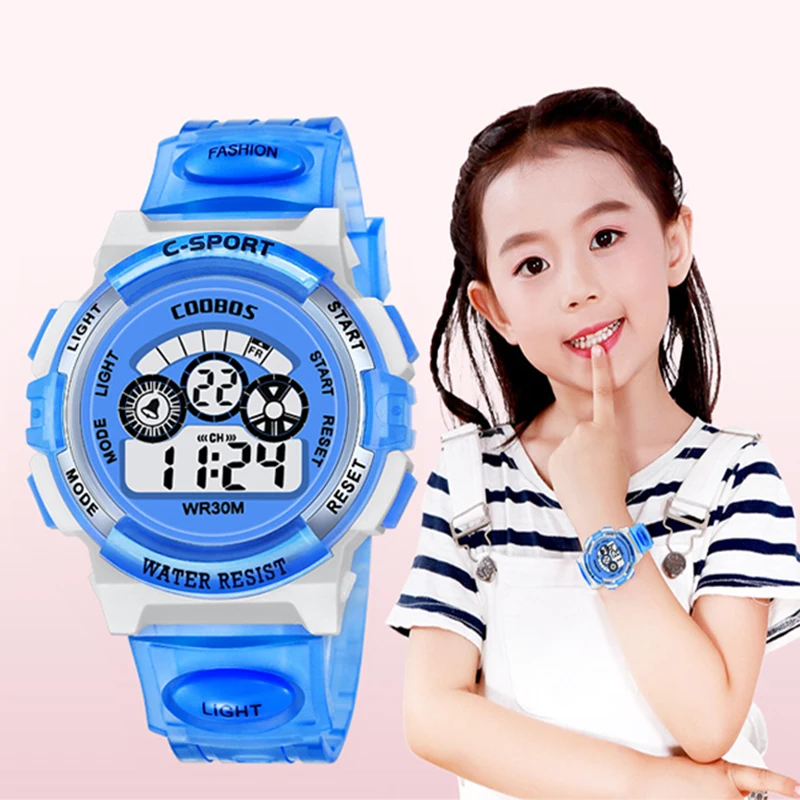 

2022 Womens Digital Watches Outdoor Sports Multifunction Wrist Watch Colorful Light Waterproof Electronic Watch relogio feminino