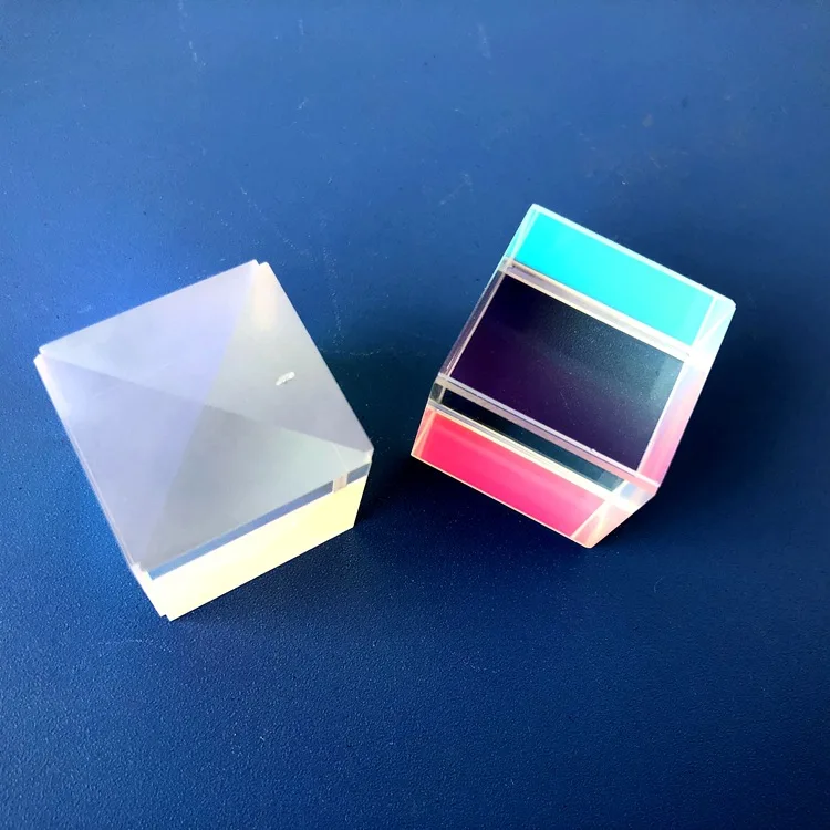 10x10x10mm  K9 X-Cube Prism Lens For Physical Experiments and the projector