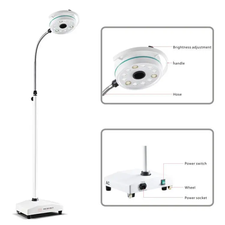 

36W 12 LED Mobile Surgical Medical Exam Light AC Shadowless Lamp KD-2012D-3 CN Professional surgical light