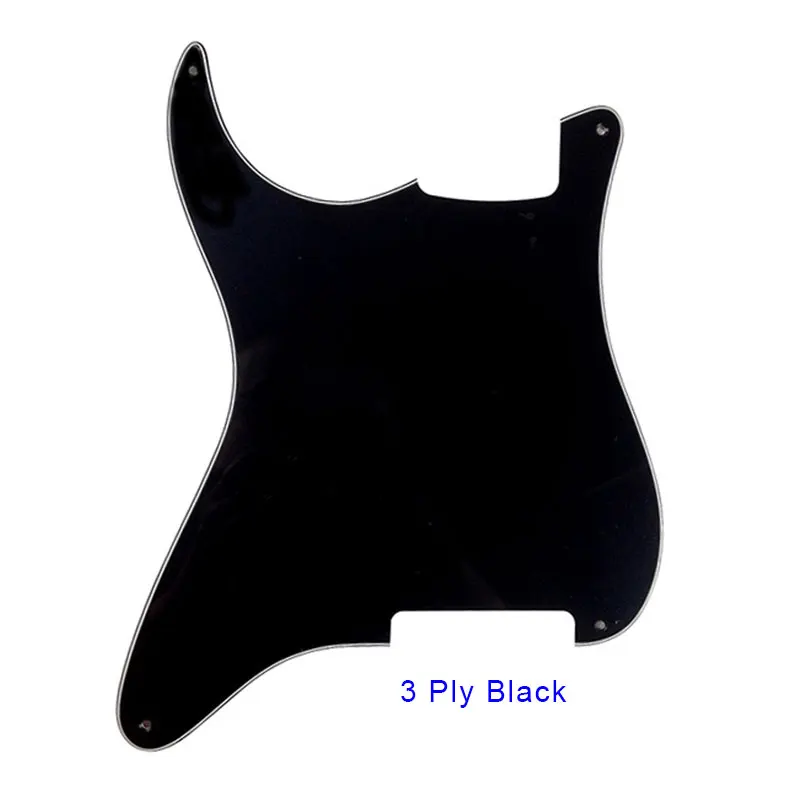 Pleroo Quality Guitar Parts - For Left Handed 4 Holes Guitar Strat Pickguard Blank Material For Strat Style Custom