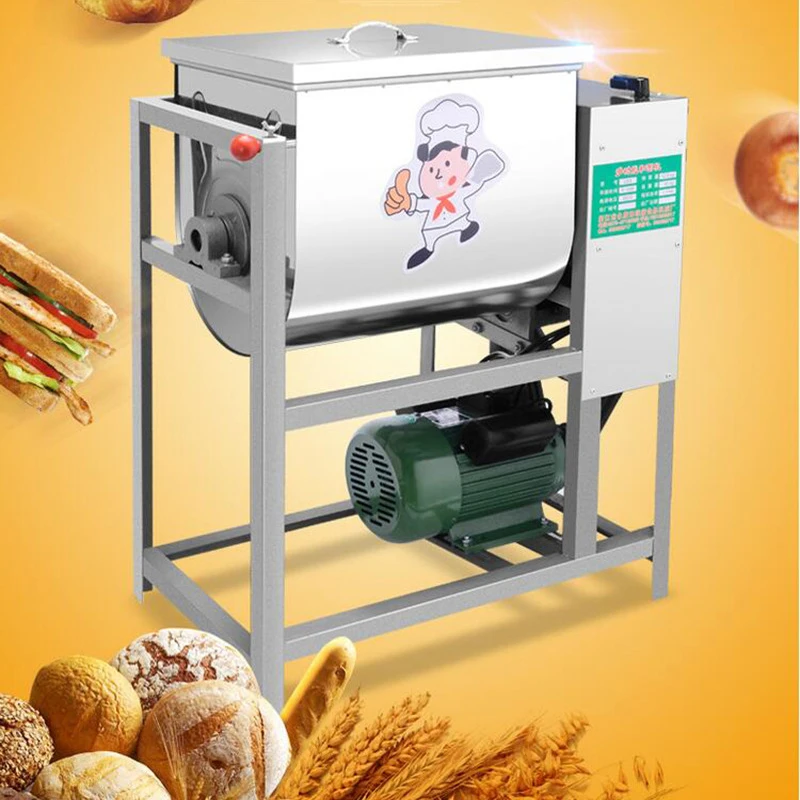 15kg (5-15kg) capacity Commercial Dough Mixer Flour Mixer Stirring Mixer suit for Pasta bread Dough Kneading maker 220v 1500w