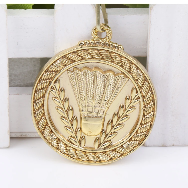 Badminton medal Game  MedalGold Color Medal and  Silver Color Medal and Branze Color Meda 5.0 cm