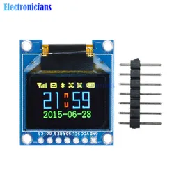 SPI 풀 컬러 OLED 디스플레이, DIY 모듈, 아두이노 SSD1331 드라이버 IC 3.3V 5V, 최고 품질, 96x64 LCD, 0.95 인치, 7 핀