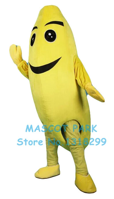 mascot Realistic Banana Mascot Costume Adult Size cartoon fruit banana Theme Anime Cosplay Costumes Carnival Fancy Dress Kits