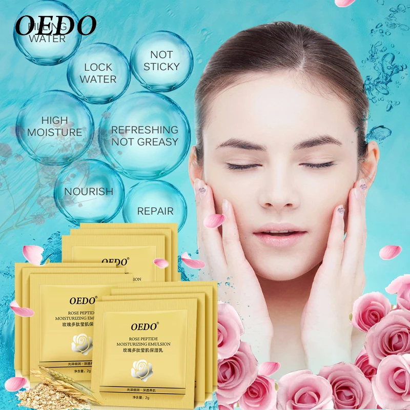 Rose Peptide Moisturizing Emulsion Skin Care Whitening Face Care Anti-Aging Anti Wrinkle Cream Oil-control Repair Water Lock