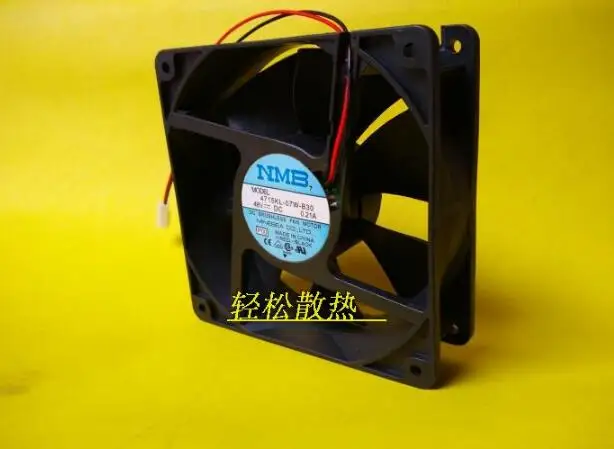 

NMB 12cm 48V 12038 0.21A 4715KL-07W-B39 two-wire converter fan