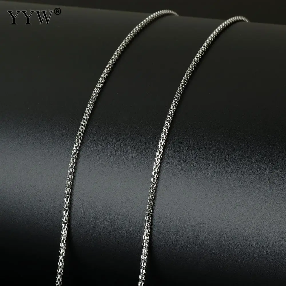 10m/Spool Jewelry Making Chain Stainless Steel Women Men Necklace Bracelet Fashion Original Color Charm DIY Material 2mm