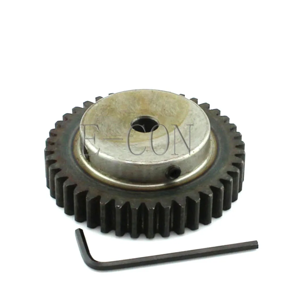 

1pcs 1.5M50T 12mm Wide 8mm/10mm/12mm/14mm/15mm/16mm/17mm/20mm/25mm Bore Hole 50Teeth Module 1.5 Motor Metal Gear Wheel Top Screw