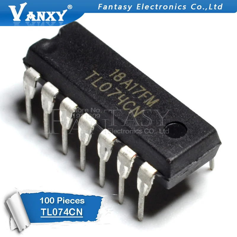 100PCS TL074CN DIP14 TL074 DIP new and original IC