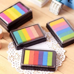 Arcobaleno Multicolore Rilievo Inchiostro A Base Olio per Stamp Scrapbook Album Foto FAI DA TE