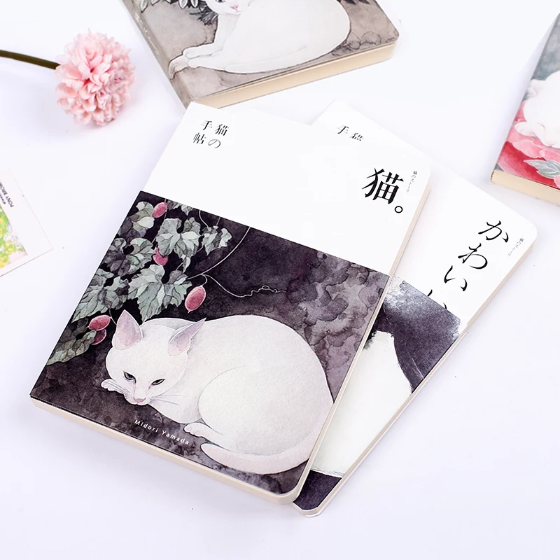 MIRUI hand note book placard bare-bones and wind Japanese-style cat blank paper notebook book notebook notebook stationery