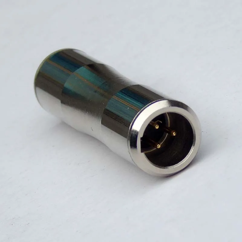 50pcs/lot 3 pin Mini XLR male to 3 pin Mini XLR male adapter