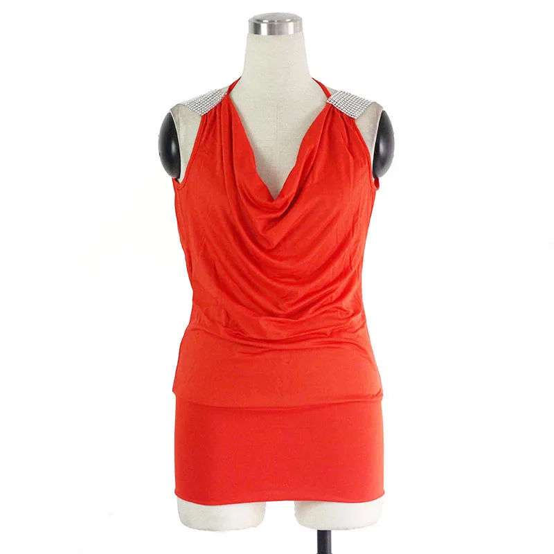 Sexy Woman Orange Sleeveless Diamond Peplum Mini Dresses Square Neck Solid Short Wrap Summer Clubwear Robe Vestido